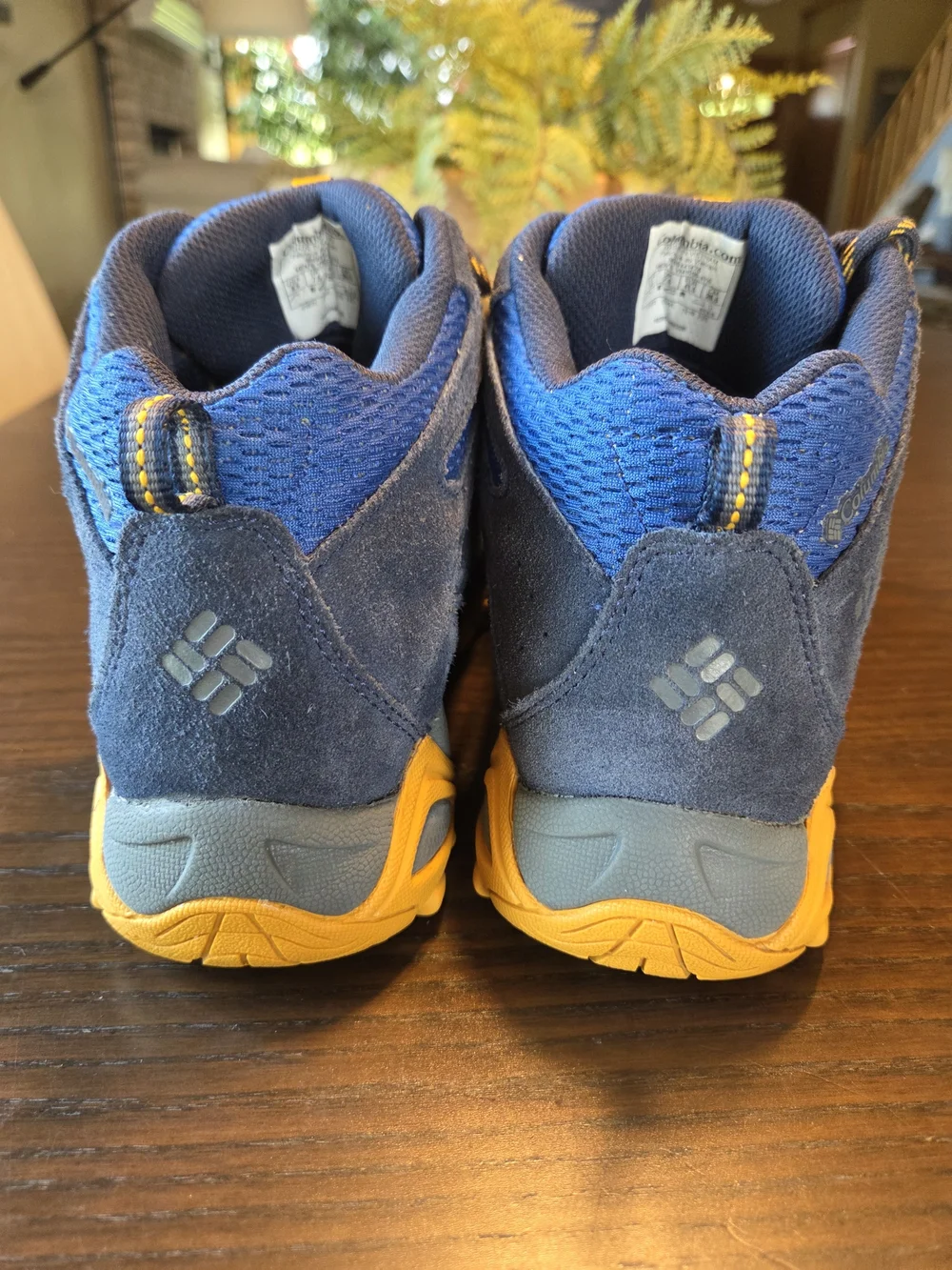 Columbia Charter Oak Mid Waterproof Hiking Shoes Blue Orange Gorpcore Outdoor